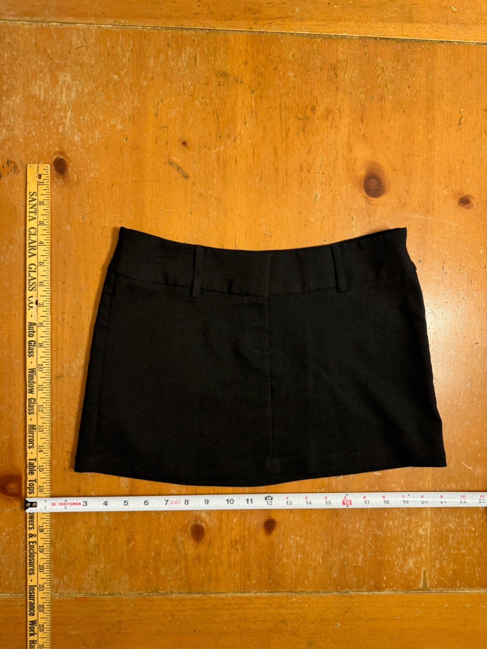 Black Mini Skirt - Classic Straight Cut